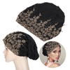 Slouchy Bonnet Casual Fashion Beaded Lace Breathable Loose Lazy Chemical