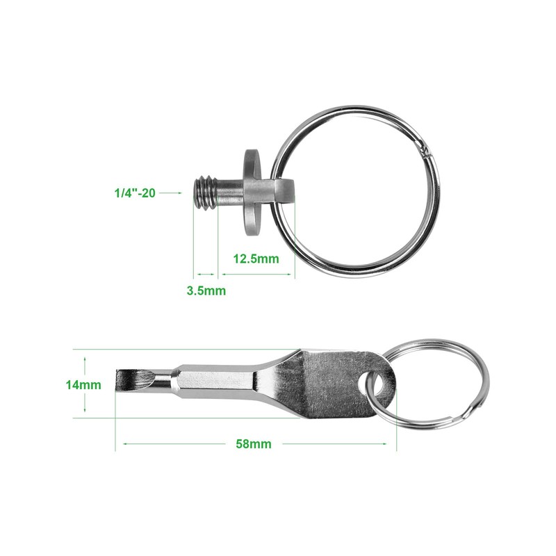SZRIG Camera Cage Screw Adapter with 1/4"-20 & 3/8-16 Screw