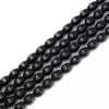 Black Onyx Hexagonal Faceted Rice Shape Beads Size 10x14mm 15.5''