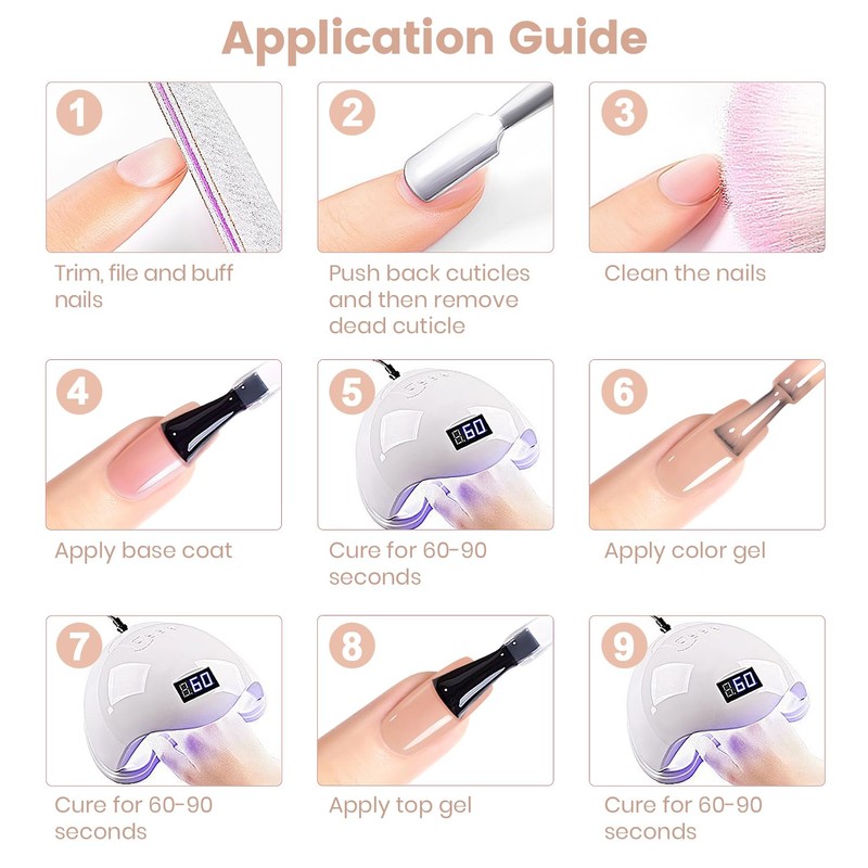 RARJSM Rubber Base Coat Gel Polish Nude Eggshell Pink Skin