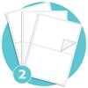 Triplast 10 x Multipurpose A4 Label Sheets - 2 Labels