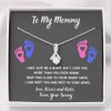 Baby Feet Jewelry Necklace, Mommy To Be Gifts For 1st