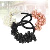 Beavorty 6pcs Pearl Hair Ties Stylish Ponytail Holders for Women