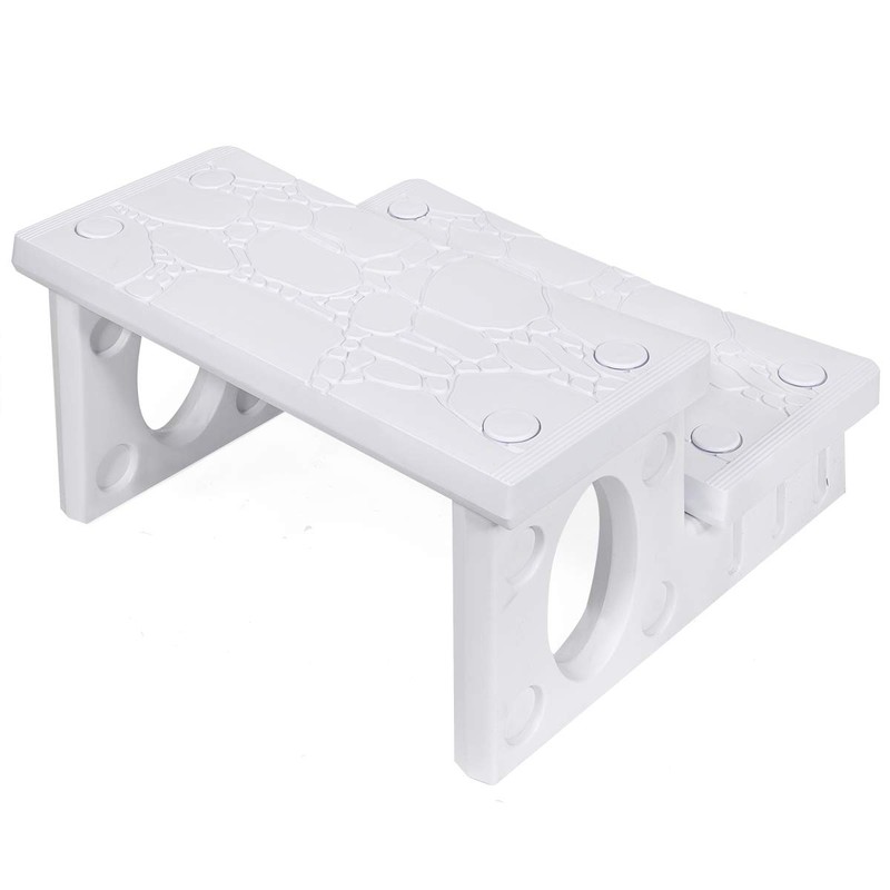 XtremepowerUS 2-Steps Heavy Duty Plastic Resin Spa Steps - Hot