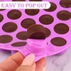 Sakolla Round Candy Molds Silicone, 220 Cavities Mini Cylinder Molds