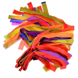 Golden Apple 12 Pcs Rainbow Rhythm Ribbon Dance Wand Gymnastics Toys for Kids