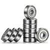 R3-ZZ Bearing 3/16"x1/2"x10/51" Miniature Ball Bearing Double Metal R3ZZ Radial Ball Bearing (10 Pack)