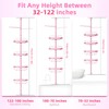 XLHOMO 32-122inch Corner Shower Caddy Tension Pole Pink, Rustproof Drill-Free
