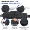 Lumbar Support Belt Lower Back Brace for Lifting, Herniated Disc,