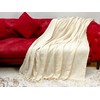 Buena Zeba Traditional Cotton Chevron Fringe Blanket 200 x 235