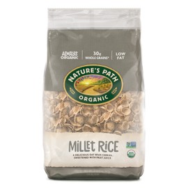 Nature's Path Organic Millet Rice Flakes Cereal, 2 Lbs. Earth Friendly Package (Pack of 6)