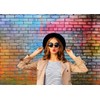 2.4 x 1.8 m Photo Background Brick Wall Colourful Brick