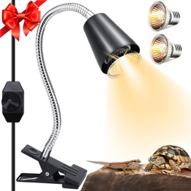 NBIIUYIGE Reptile Heat Lamps, UVA/UVB Turtle Heat Lamp,Turtle Aquarium Light Bulbs, Heating Lamps with 360° Rotatable Heat Lamp for Lizard Turtle Snake Aquarium Aquatic Plants,2 Heat Bulbs 110V