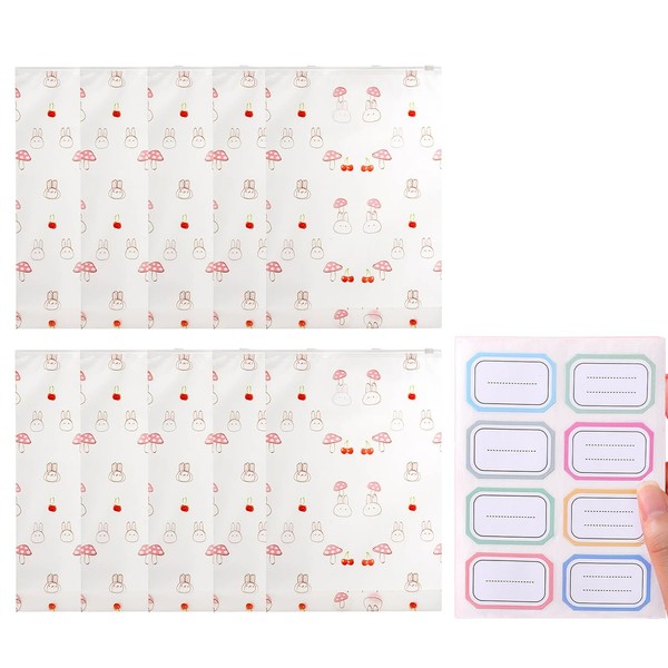 JTKREW 10 x Baby Equipment Bags, Transparent Bags with Hermetic