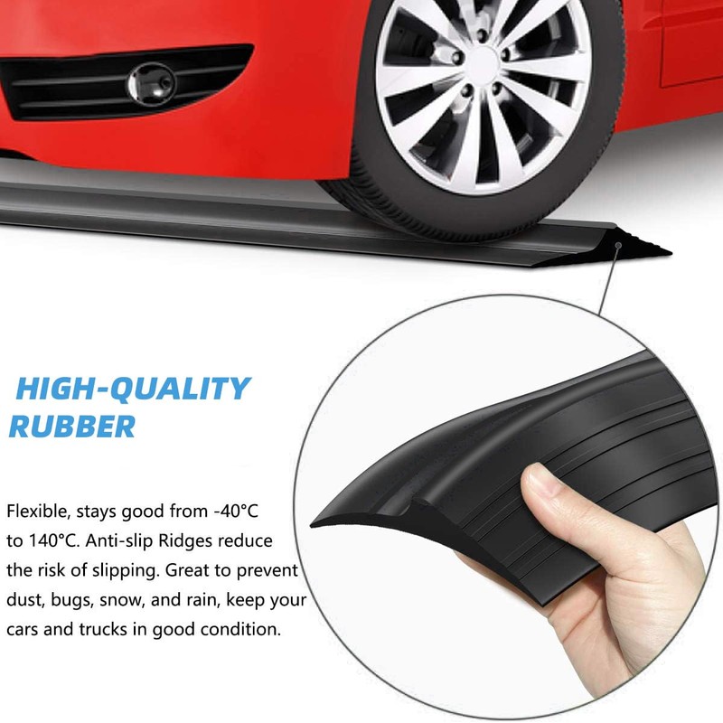 Jin&Bao Universal Garage Door Threshold Seal Strip 12FT Kit, Bottom