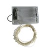 BXROIU 2 x20LEDs Fairy Lights Battery Operated, Silver Wire 2