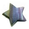Amulet Magic Five Pointed Star Crystal Carving Tiger Eye Iron