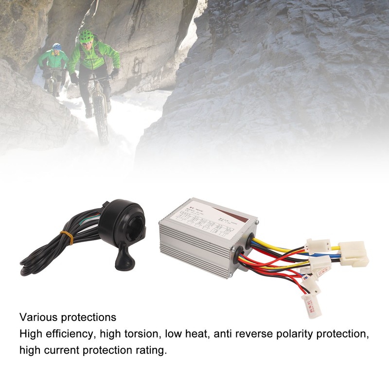 Electric Bike Controller Thumb Throttle Set 24V 500W Electric Bicycle