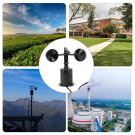 High Accuracy Wind Speed Monitoring Sensor, Outdoor Ultrasonic Anemometer 4-20mA 9-30V with Strong Material Interference Suitable for Harsh Environments