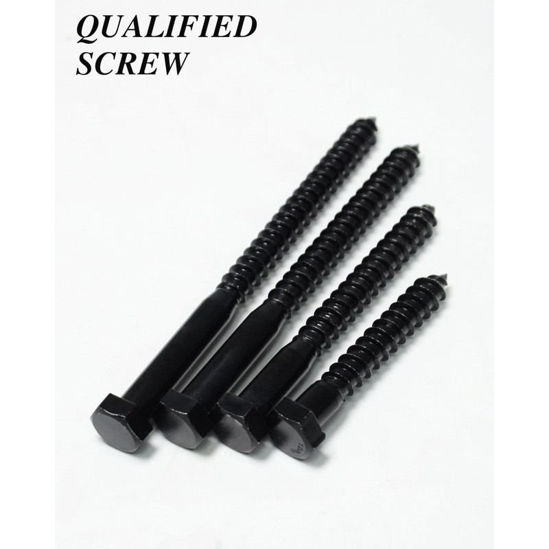 Nailnest (1Box) 3/8" x 6" Hex Head Lag Screws Bolts