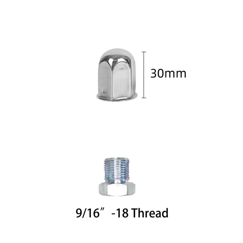 Upgraded 8Pcs Lug Nuts with Adapter(Extender) for hightall 16“ 8