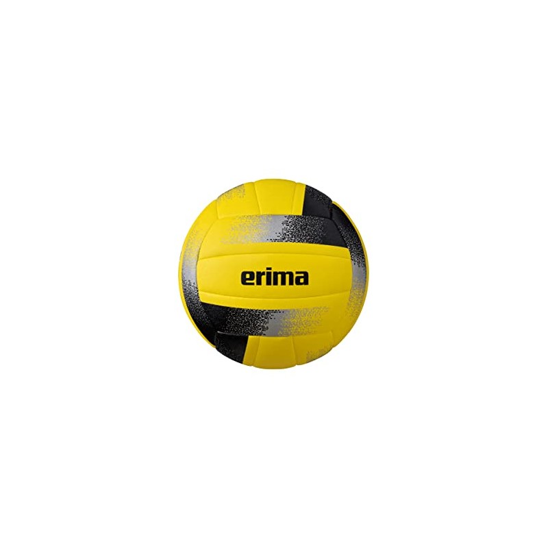 Erima Unisex - Adult Hybrid Volleyball, Yellow/Black/Silver, 5