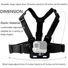 TEKCAM Action Kamera Halterung Kit Brustgurt Fahrradhalterung Kopfgurt Kompatibel mit Gopro AKASO EK7000 PRO Brave 7 Apexcam Apeman Dragon Touch 4k Actionkameras Zubehör