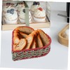 LABRIMP Handcrafted Heart Shape Woven Rattan Storage Basket Snack Fruit