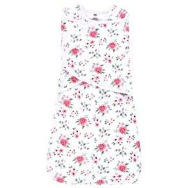 Hudson Baby Infant Girl Convertible Swaddle Sleep Sack, Vintage Floral, 0-3 Months