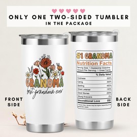 Grandma Gifts - Valentines Day Gifts for Grandma, Grandma Birthday Gifts - Gifts for Grandma from Granddaughter, Grandson, Grandkids, Grandchildren - Gifts Ideas for Grandmother - 20 Oz Tumbler