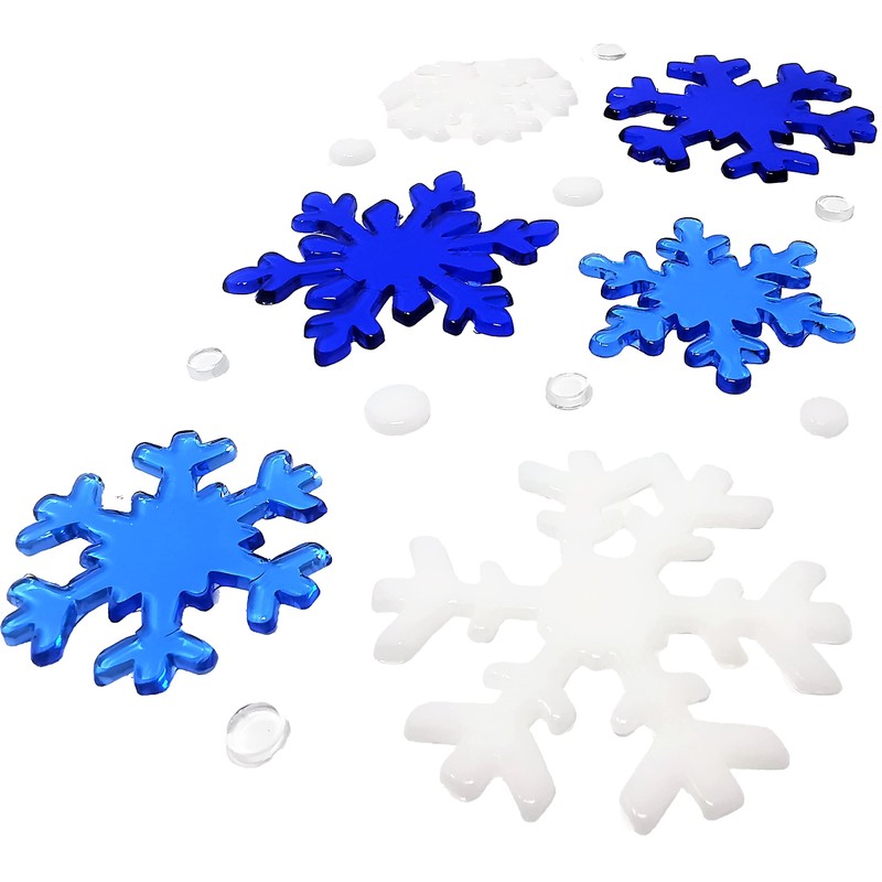 Christmas Window Stickers, 6 Sheets, Christmas Gel Clings - Decorations