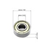 QWORK® 20 Packs 608zz ball bearing, Longboard Roller Skate Bearing,