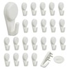 Light Hooks for Concrete Walls: 30 Pack Small Utility Wall-Mount