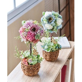 Tokyodo FM007752-042 Artificial Flowers MAGIQ Lilac Mauve Flower Diameter 2.6 x L 6.7 inches (6.5 x 17 cm), Pack of 3