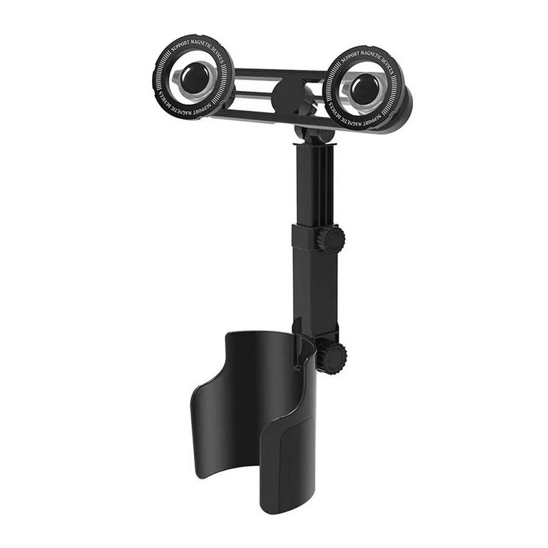 2-in-1 Car Cup Holder Phone Mount for Travel – Adjustable