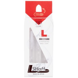 Cañas de dardos estilo L: Silencioso de eje L - Ejes de dardos giratorios - Transparente 330 (largo/mediano)