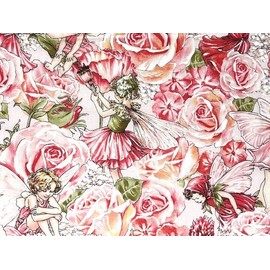 'NuggleBuddy Moist Heat & Aromatherapy Organic Rice Pack for Microwave.Gorgeous Rose Fairy Fabric Infused with Sweet Lavender Aromatherapy.