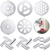 Mudder 9 Pieces Meat Grinder Blades Plate Discs Stainless Steel