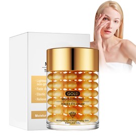 Eazerom 03 Feuchtigkeitsspendende Augencreme mit Gold-Extrakt, 60g Augenreparaturcreme, Augencreme gegen dunkle Ringe und Schwellungen, Feuchtigkeitsspendende Augencreme