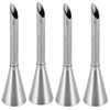 4pcs Stainless Steel Injector Nozzle with Long Puff Pastry Cream