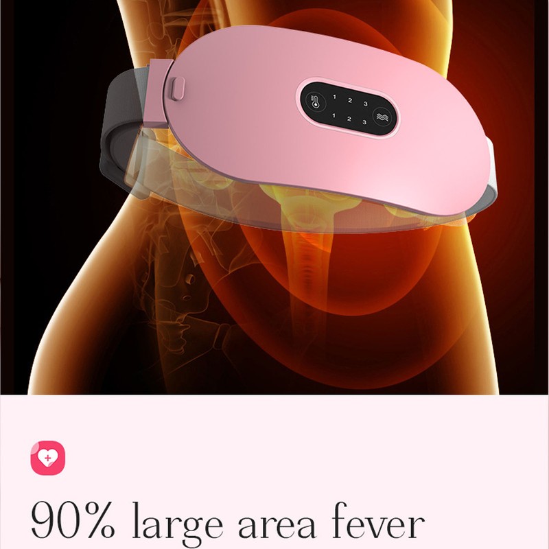 Cordless Waist Heating Belt for Cramps Hot Compress 6 Vibration
