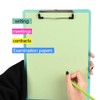 LATERN 6Pcs A4 Clipboard, Plastic Transparent A4 Clipboard 5 Colors