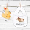 Mr. & Mrs. Panda Organic Baby Bib Guinea Pig White,