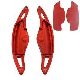 Aluminum Alloy Steering Wheel Shift Paddle Extension Sticker Auto Parts For Hyundai Sonata Hybrid(2020-2023), Tucson/Santa Cruz(2022-2024), Palisade(2023-2025)(Red)