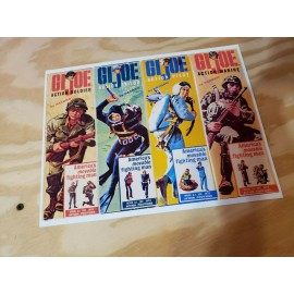 Unbranded 1964 GI Joe Action Soldier Sailor Pilot Marine Poster 8 1/2 x 11