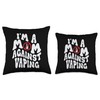 I'm a Mom Against Vaping Anti-Vape Supporter Non-Smoker Throw Pillow
