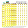 Lightning Bolt Storm Weather Dots Planner Scrapbooking Crafting Stickers -