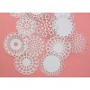 Small Tiny Doilies 12 pc white Paper Die Cut Scrapbook