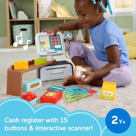 Fisher-Price Laugh & Learn Count & Shop Cash Register Play Store with 20 Pieces