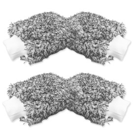 4 PCS Wash Mitts New Microfiber Car Wash Mitt - Soft, Machine Washable Microfiber Holds Tons of Sudsy Water for Effective Washing Machine Washable Lint Free Scratch Free (Black 7in x 9.5in)